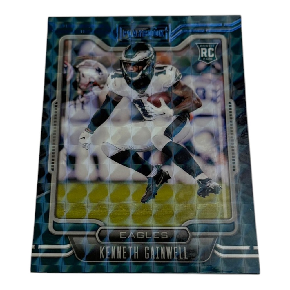 2021 Panini Playbook Kenneth Gainwell Rookie Card 139 Philadelphia Eagles‎ Teal